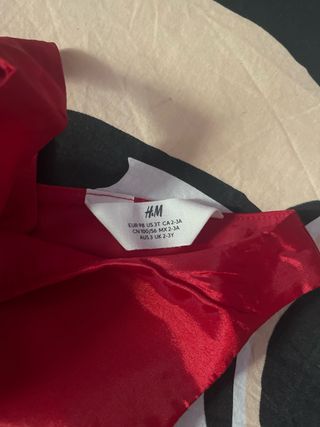 Vestido fiesta niña rojo 2-3 años