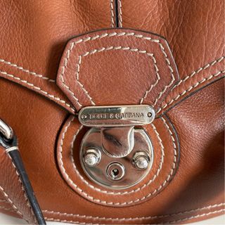 Borsa in pelle Dolce & Gabbana marrone