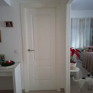 Puerta interior blanca