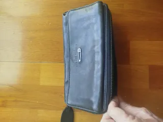 Billetero IKKS cuero negro