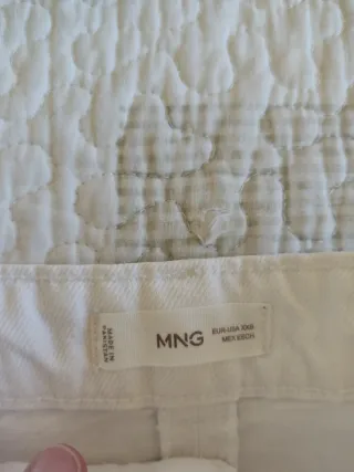 Falda vaquera niña cargo blanca