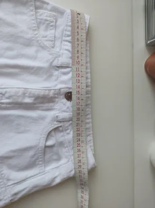 Falda vaquera niña cargo blanca