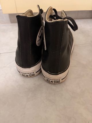 Converse plataforma negras