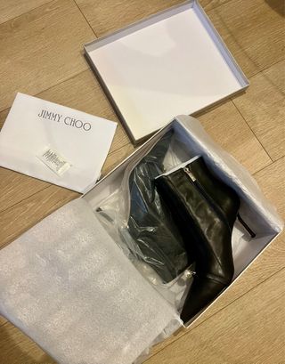 Botines Piel Tacón Aguja Jimmy Choo T39