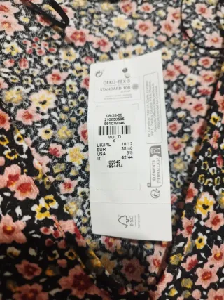 Vestido floral Primark talla S