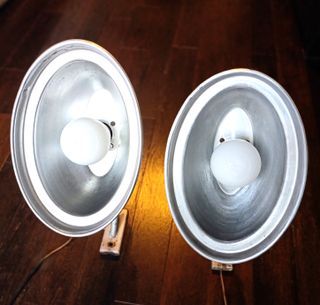 Pareja Farolas Apliques industriales España 60´s