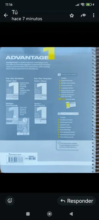 Advantage 1 Teacher's All in one pack