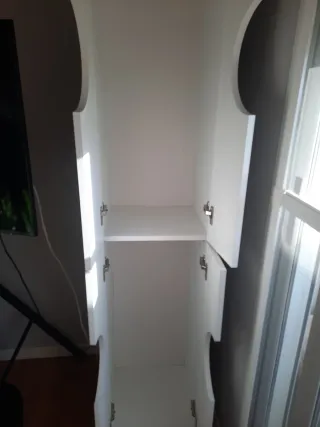 Mueble auxiliar para colada blanco