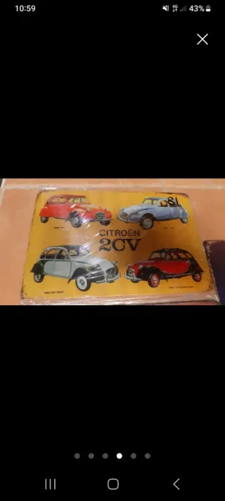 Chapa Decorativa Citroën 2CV