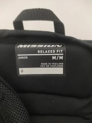 Pantalón Hockey Mission Negro Talla M Junior