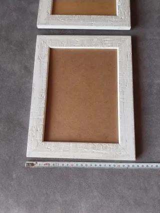 Marcos de fotos blancos (2 unidades)