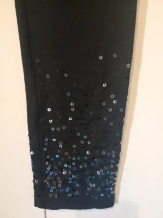 Leggings neri Motivi con paillettes