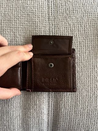 Cartera Billetera Hombre Diesel Marrón