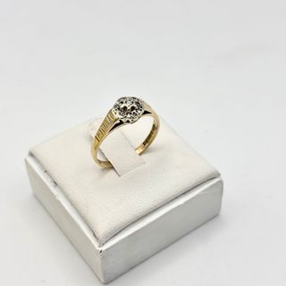 Anillo de oro 9kt con diamantes