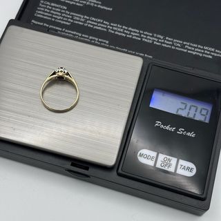 Anillo de oro 9kt con diamantes