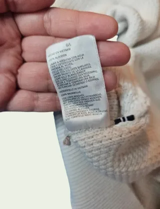 Jersey Nautica Algodón Blanco Talla XL