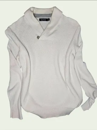 Jersey Nautica Algodón Blanco Talla XL