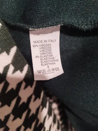 Vestido verde con estampado