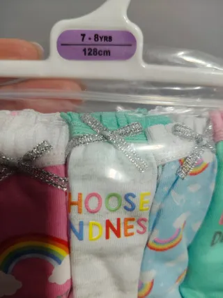 Lote 10 Bragas Primark 7-8 años Nuevas