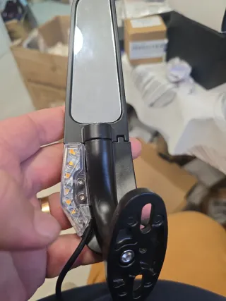 Par Espejos Moto con Intermitente LED