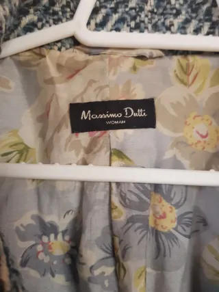 Chaqueta Massimo Dutti azul y gris