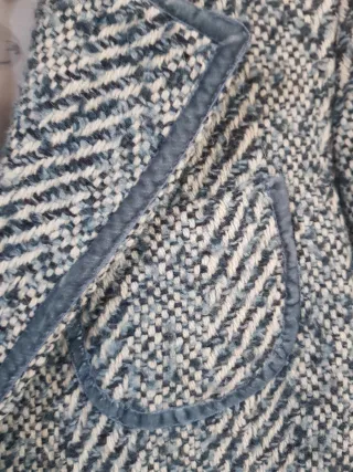 Chaqueta Massimo Dutti azul y gris