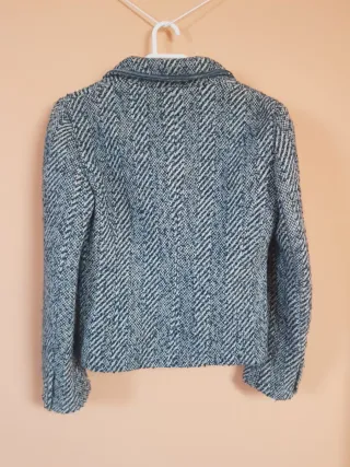 Chaqueta Massimo Dutti azul y gris