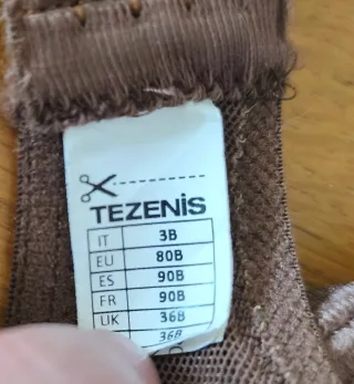 Sujetador Tezenis 90B Malla Marrón