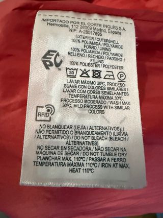 Abrigo AMITIE Mujer Talla L Rojo