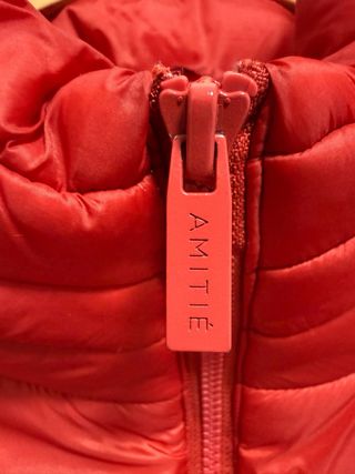 Abrigo AMITIE Mujer Talla L Rojo