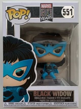 Funko Pop Black Widow 551 Marvel 80 Años