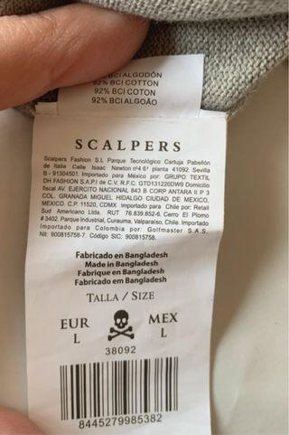 Jersey Scalpers  beige/Gris Hombre