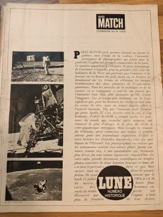 Revista Paris Match especial Aterrizaje en la luna