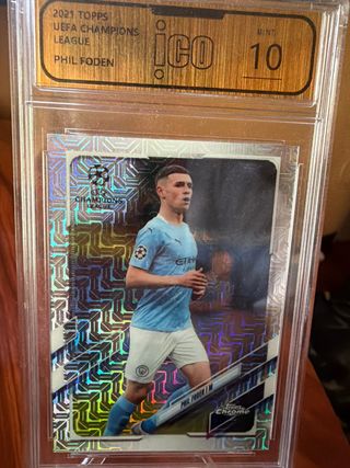 2021 Topps Phil Foden ICO 10 UCL