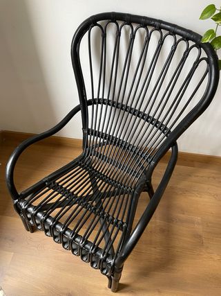 Poltrona/poltroncina nera IKEA