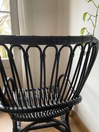 Poltrona/poltroncina nera IKEA