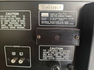 Amplificador Sansui AU-717 y Sintonizador TU-717.