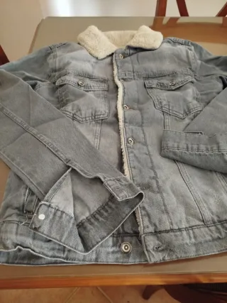 Cazadora vaquera borreguito gris sin estrenar