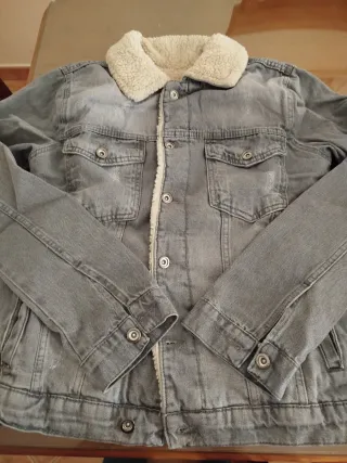 Cazadora vaquera borreguito gris sin estrenar