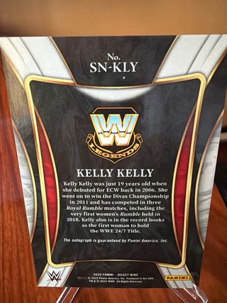 2022 Panini Select WWE Kelly Kelly Auto