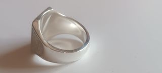 Anillo Sello Plata Grabado