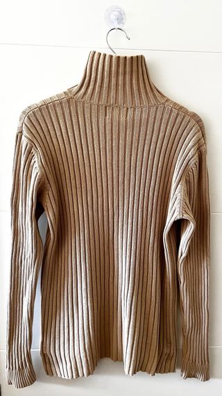 Jersey Springfield XXL 100% Algodón Canalé Camel