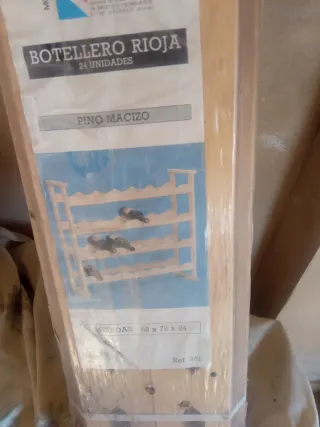 Botellero Rioja Pino Macizo 24 uds