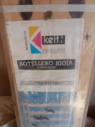 Botellero Rioja Pino Macizo 24 uds