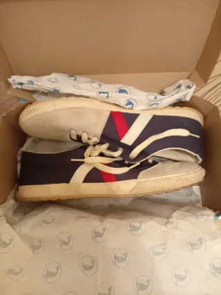 Zapatillas El Ganso Beige y Azul