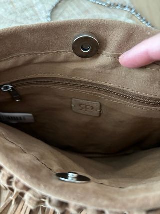 Bolso ante flecos