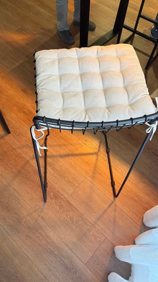 Set 2 Taburetes Altos Hierro Negro