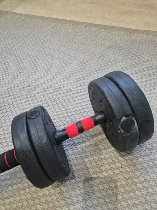 Consegna immediata. Nuovo senza uso. Barra e Manubri