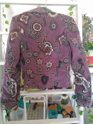 Giacca viola velluto vintage Made in Italy