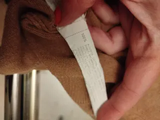 Jersey Zara Camel Cuello Pico